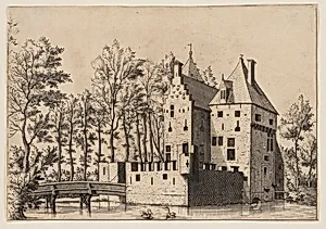 Castle with Lift-Bridge, from Master of the Small Landscape Series