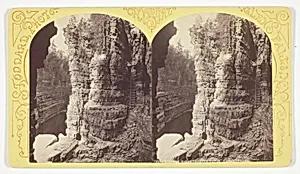 Cathedral Rocks from the Point, Ausable Chasm, No. 1155 from the series "Crystal"