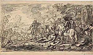 Cavalry Surveying the Wounded