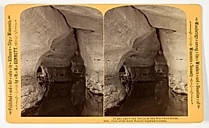 Cave of the Dark Waters - Lighted Column, No. 1013 from the series "In and About the Dells of the Wisconsin River" by Henry Hamilton Bennett