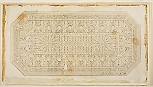 Ceiling Design with Peacock Motif