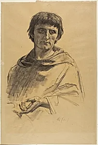 Central Figure, study for The Life of Saint Louis, King of France