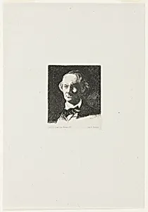 Charles Baudelaire, Full Face III by Édouard Manet