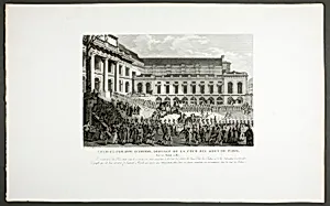 Charles-Philippe d'Artois Leaving for the Cour des Aides, Paris, from the series Tableaux historiques de la Révolution française