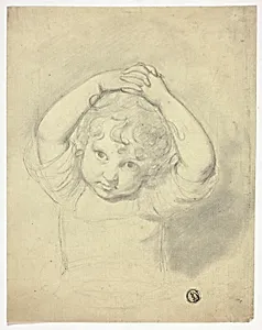 Child Holding Hands above Head
