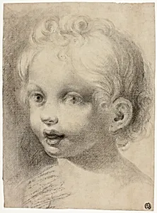 Child's Head (Recto) Nude Male Figure (Verso)