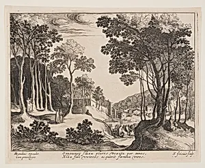 Christ Healing the Bloody Woman, from Landscapes with Scenes from the Life of Christ