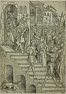 Christ Presented to the People, page 73 from the Treasury (Schatzbehalter)