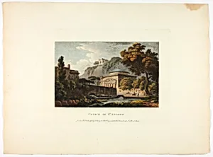 Church of St. Andrew, plate eighteen from A Select Collection of Views and Ruins in Rome and its Vicinity by Unknown