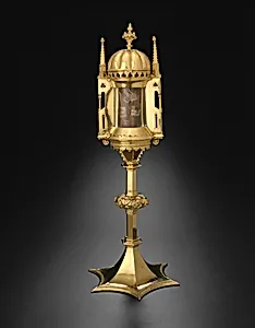 Circular Reliquary with Domed Roof and Relics of Saints Godehard and Bernward by Unknown