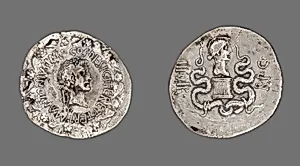 Cistophoric Tetradrachm (Coin) Portraying Mark Antony by Ancient Roman