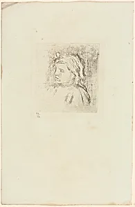 Claude Renoir Turned Three-Quarters to the Left by Pierre-Auguste Renoir