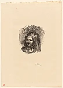Claude Renoir, Turned to the Left by Pierre-Auguste Renoir