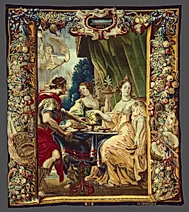 Cleopatra and Antony Enjoying Supper from The Story of Caesar and Cleopatra