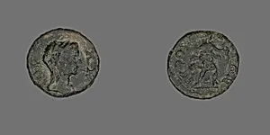 Coin Depicting a Head