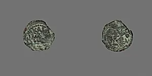 Coin Depicting a Stalk of Grain