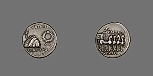 Coin Depicting a Toga, Tunic and Wreath by Ancient Roman