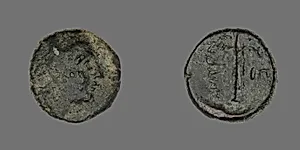 Coin Depicting the God Apollo by Ancient Greek