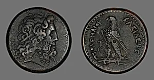 Coin Depicting the God Zeus by Ancient Greek