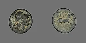 Coin Depicting the Goddess Athena by Ancient Greek