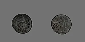 Coin Depicting the Goddess Athena by Ancient Greek