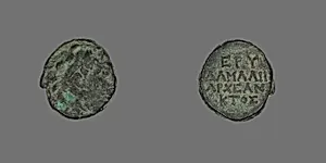 Coin Depicting the Hero Herakles by Ancient Greek
