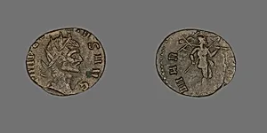 Coin Portraying an Emperor by Ancient Roman