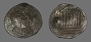 Coin Portraying Emperor Augustus