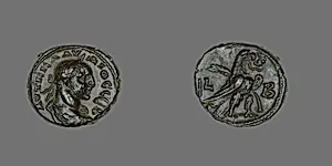 Coin Portraying Emperor Claudius II Gothicus by Ancient Roman