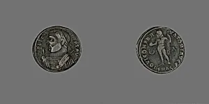 Coin Portraying Emperor Licinius by Ancient Roman