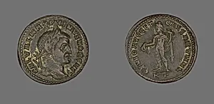 Coin Portraying Emperor Maximinus by Ancient Roman