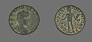 Coin Portraying the Emperor Gallienus by Ancient Roman