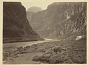 Colorado River, Mouth of Kanab Wash, Looking West