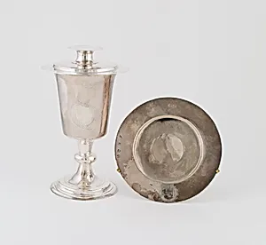 Communion Cup and Paten Cover by Unknown