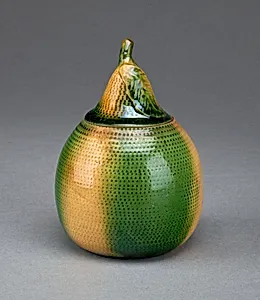 Container in the shape of a pear by Unknown