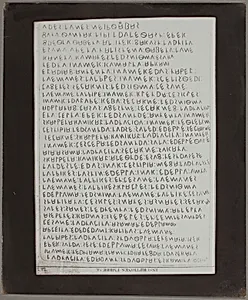 Copy Print From "Celebrated Inscriptions Ancient Eugubine Tablets" by William Henry Fox Talbot