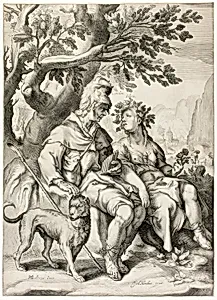 Corydon and Sylvia by Jacob Matham