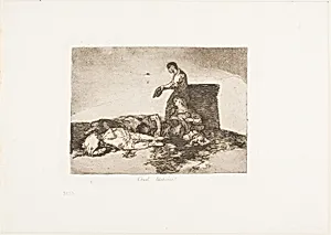 Cruel tale of woe!, plate 48 from The Disasters of War by Francisco José de Goya y Lucientes