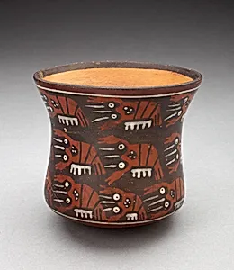 Cup Depicting Rows of Lobsters or Crayfish by Nasca