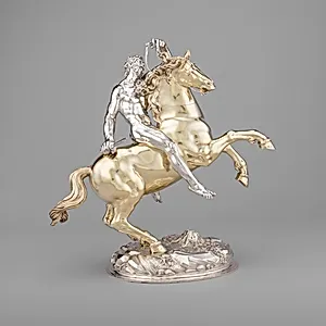 Cup in the Form of a Horse and Rider by Hans Ludwig Kienle