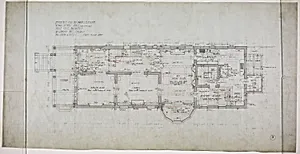 David Lewinsohn House, Chicago, Illinois, First Floor Plan by Fritz Frederick L. Foltz
