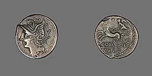 Denarius (Coin) Depicting the Goddess Roma by Ancient Roman