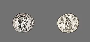 Denarius (Coin) Portraying Diadumenian by Ancient Roman