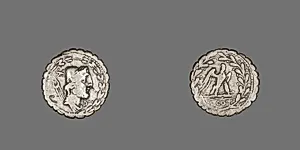 Denarius Serratus (Coin) Depicting the God Vulcan by Ancient Roman