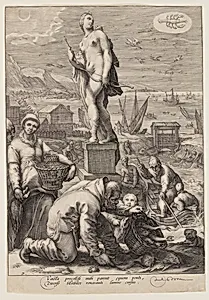 Diana Presiding over Navigation and Fishing, from Seven Planetary Gods