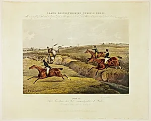Dick Christian's Last Fall, from Grand Leicestershire Steeplechase