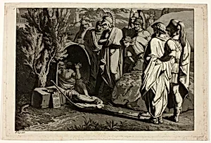 Diogenes in His Tub with Alexande and His Generals