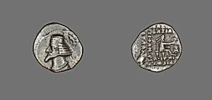 Drachm (Coin) Portraying King Phraates IV