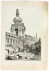 Dresden, from Facsimiles of Sketches made in Flanders and Germany