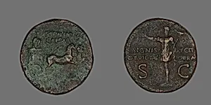 Dupondius (Coin) Portraying Germanicus Caesar by Ancient Roman